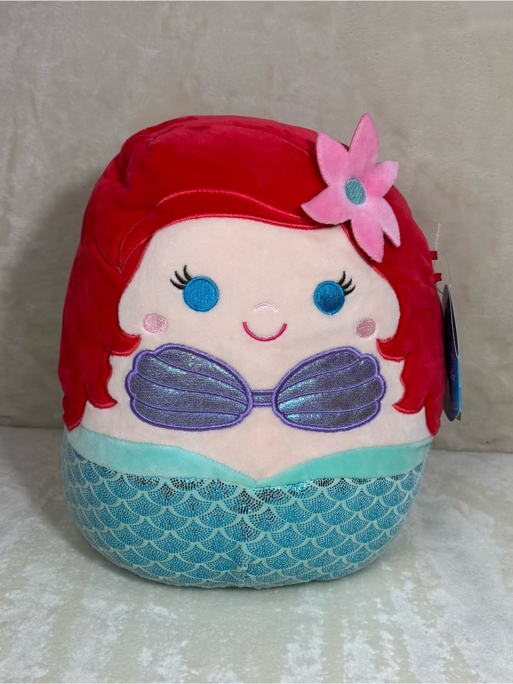 Squishmallow Disney Princess Ariel Soft Plush The Little Mermaid 12" NWT